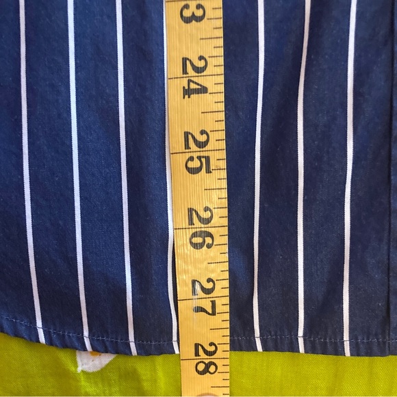 EUC Ralph Lauren Cotton Ruffle & Stripled Button Down Shirt, Size XL - Picture 10 of 10